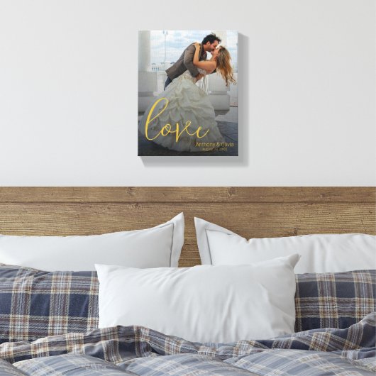 Toile Cadeau Mariage personnalisé par script d'amo (Insitu(Chambre))