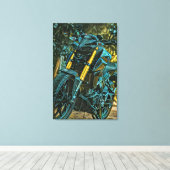Toile Cadeau moto (Insitu (Plancher de Bois))
