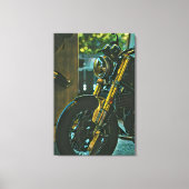 Toile cadeau motocyclette rétro (Recto)