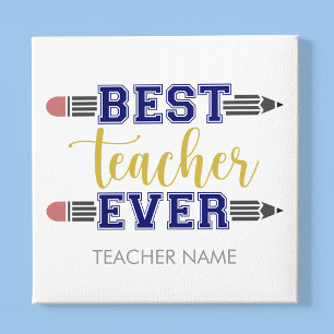 Toile Cadeau personnalisé Meilleur Professeur - Cadeau P