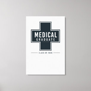 Toile Cadeau personnalisé pour diplômé en médecine 2026