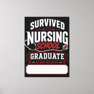 Toile Cadeau personnalisé pour la remise de diplômes d'u