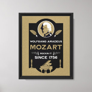 Toile Cadeau pour amateur de musique de Mozart