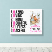 Toile Cadeau pour maman | Maman géniale | Cadeau de la f (Insitu (Plancher de Bois))