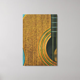 Toile Cadeau pour musicien guitariste