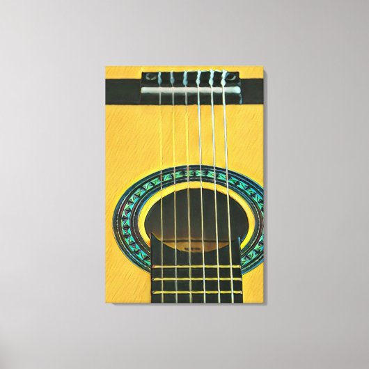Toile Cadeau pour petit ami guitariste (Recto)