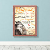 Toile Cadeaux de copine | Lettre à ma petite amie (Insitu (Plancher de Bois))