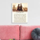 Toile Cadeaux de couple | Pour Mon Âme Je Traverse Mon C (Insitu(Salon))