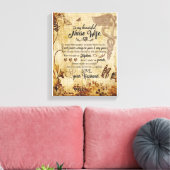 Toile Cadeaux de femme infirmière | Lettre À Ma Belle Fe (Insitu(Salon))