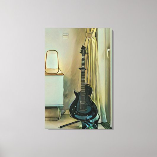 Toile Cadeaux de guitare pour papa (Recto)