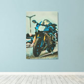 Toile cadeaux de moto pour lui (Insitu (Plancher de Bois))