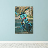 Toile cadeaux de moto pour petit ami (Insitu (Plancher de Bois))