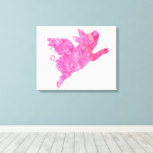 Toile Cadeaux de porc volants, Quand les porcs volent, C (Insitu (Plancher de Bois))