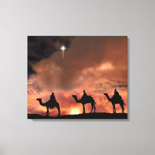 Toile Cadeaux de scène de nativité pour Noël