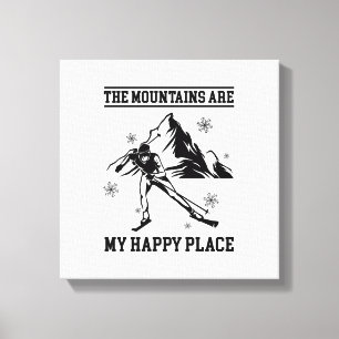 Toile Cadeaux de ski Skieurs Apres-ski Skier Ski hiver