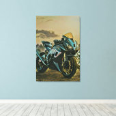 Toile Cadeaux pour motocycliste (Insitu (Plancher de Bois))