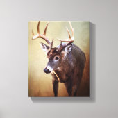 Toile Cades Cove Buck Canvas Print (Recto)