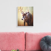 Toile Cades Cove Buck Canvas Print (Insitu(Salon))