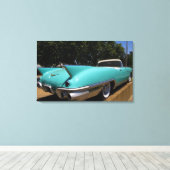 Toile Cadillac Verte d'Elvis Presley convertible en (Insitu (Plancher de Bois))