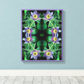 Toile Cadre de fleurs de Pasques Créez votre propre phot (Insitu (Plancher de Bois))