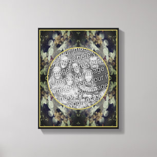 Toile Cadre de fleurs d'hortensia à capuchon de dentelle