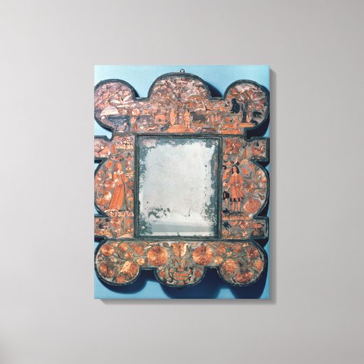 Toile Cadre de miroir paille, 1670-80 (Recto)