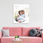 Toile Cadre photo 2 cercles Mariage Date Moderne Tendanc (Insitu(Salon))
