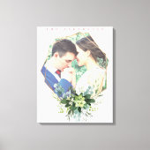 Toile Cadre photo en forme de couronne fleurie mignonne (Recto)