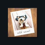 Toile Cadre photo rustique avec Instagram Carré et bois<br><div class="desc">Un design vintage et tendance avec une bordure d'image rétro que vous pouvez ajouter votre selfie ou portrait préféré d'un ami. Utilisez une photo carré pour créer un cadeau unique et personnel ou garder le chiot hipster et faire un souvenir tendance. Si vous avez besoin d'ajuster les images, cliquez sur...</div>