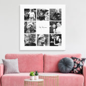 Toile Cadres blancs Monogramme Photo Collage (Insitu(Salon))