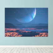 Toile Caelum Moon (Nuit) (Insitu (Plancher de Bois))