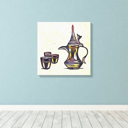 Toile Café arabe (Insitu (Plancher de Bois))