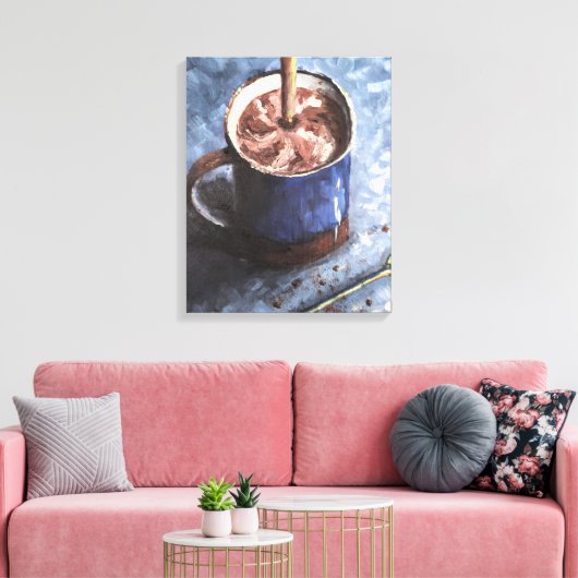 Toile Café Chocolat Chaud Humeur du matin (Insitu(Salon))