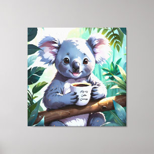 Toile Café Cosy Jungle Koala
