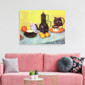 Toile Café en émail bleu par Vincent van Gogh (Insitu(Salon))