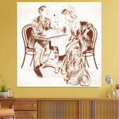 Toile café et amour (Insitu(Salon))