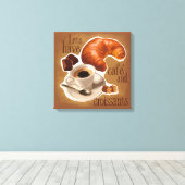 Toile Café et croissants (Insitu (Plancher de Bois))