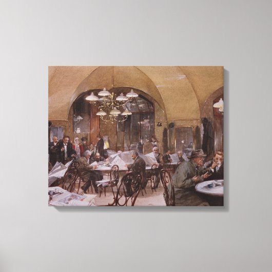 Toile Cafe Griensteidl, Vienne, 1890 (Recto)