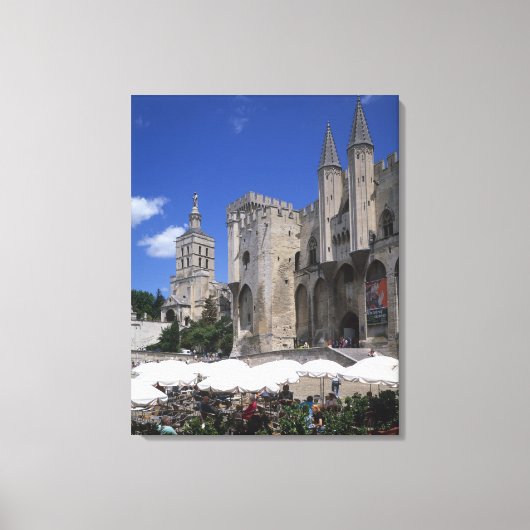 Toile Café, Le Palais des Papes, Avignon, Vaucluse, (Recto)