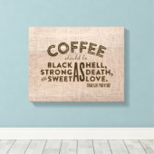 Toile Café Proverbe Turc (Insitu (Plancher de Bois))