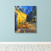 Toile Café Terrasse en soirée | Van Gogh | (Insitu (Plancher de Bois))