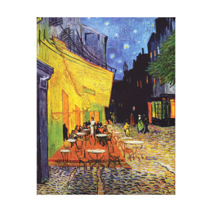 Toile Café Terrasse le soir par Van Gogh