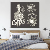 Toile Café vintage (Insitu(Chambre))