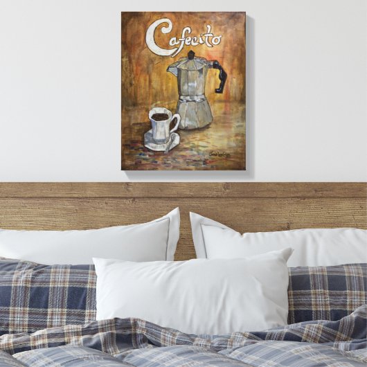 Toile Cafecito - Cubain Canvas Café Imprimer (Insitu(Chambre))