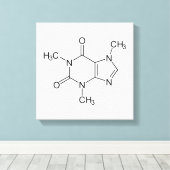 Toile Caféine Molécule Chimie Café Atomes (Insitu (Plancher de Bois))