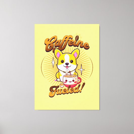 TOILE CAFFEINE DE CORGI FUELED! (Recto)