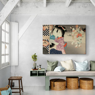 Toile Cage de lucioles - Ukiyo-e Japonais Vintage