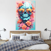Toile Calavera Floral Colorida (Insitu(Chambre))
