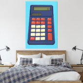 Toile Calculatrice des années 80 90 Math School Nostalgi (Insitu(Chambre))