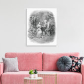 Toile Caleb Plummer and his Blind daughter, from 'Charle (Insitu(Salon))